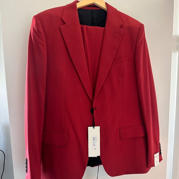 ASOS RED SUIT - Picture 1 of 4